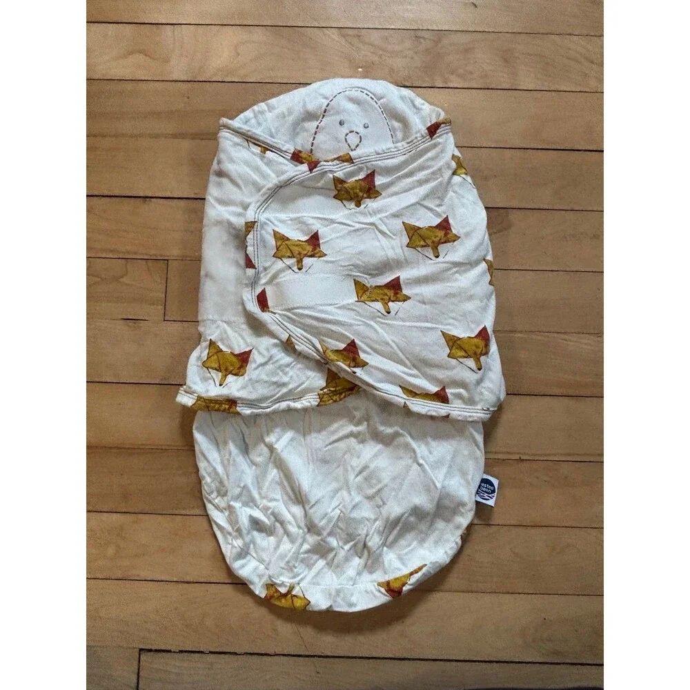 Nested Bean Zen Swaddle Premier, White Fox sz 0-6m
